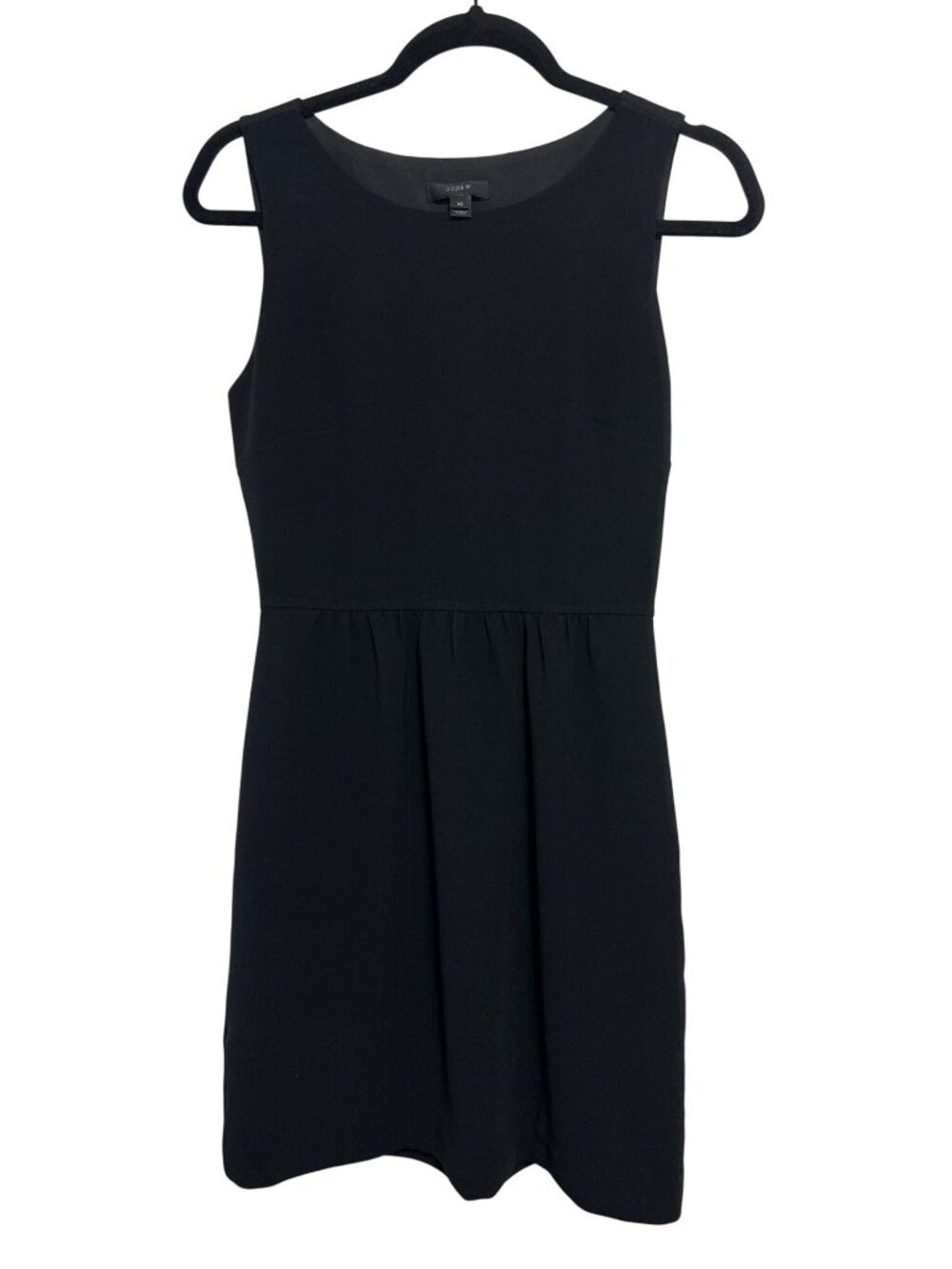 J. Crew Black Sleeveless Dress Size 00 Polyester Lined Machine Washable Made In